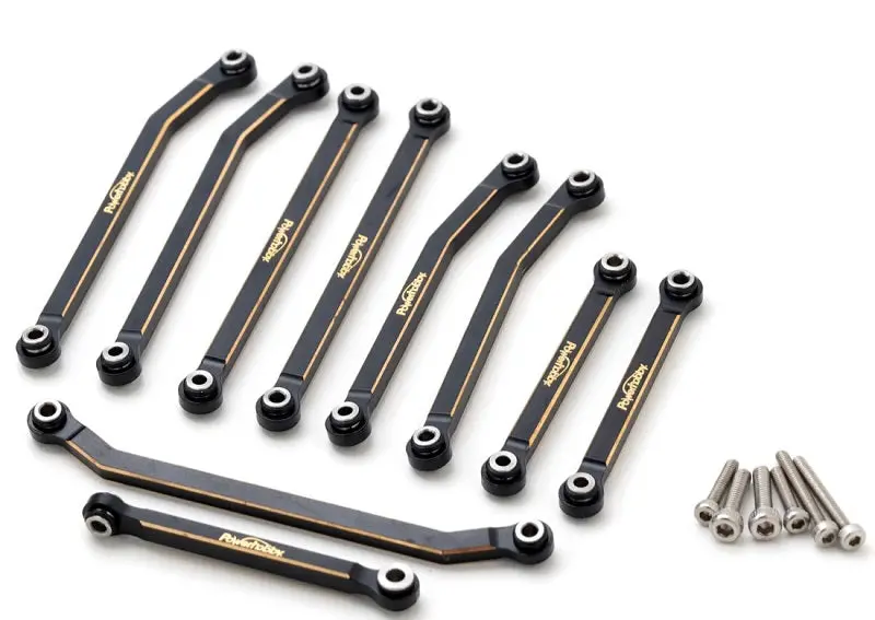 Power Hobby Brass High Clearance 4-Link W/Steering Link, For Redcat Ascent-18 1