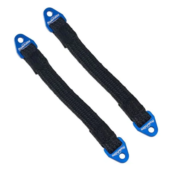 Power Hobby - Suspension Travel Limit Straps, 90Mm, Blue, 2Pcs 1