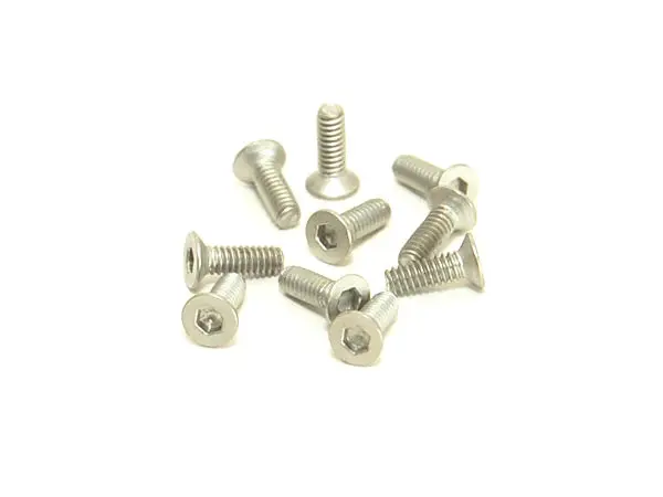 Pn Racing M2x5mm Titanium Countersunk Machined Screw (10Pcs) 1
