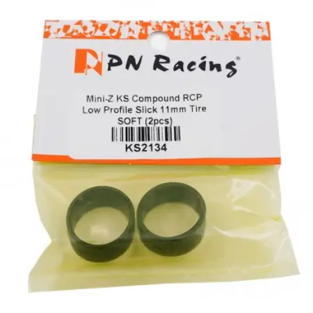 Pn Racing Mini-Z Ks Compound Low Profile Slick 11Mm Tire Soft (Ks2134) 1