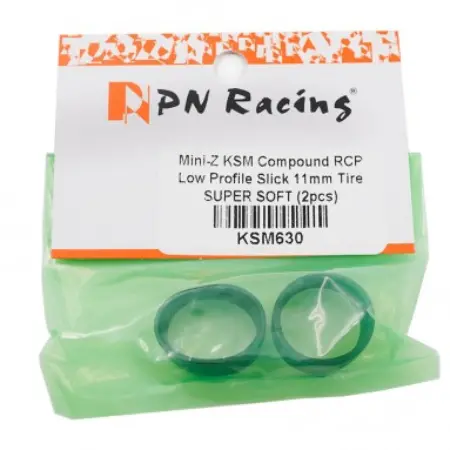 Pn Racing Mini-Z Ks-M Compound Low Profile Slick 11Mm Tire Super Soft(Ksm630) 1