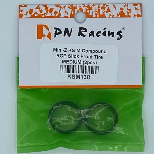 Pn Racing Mini-Z Ks-M Compound Slick 8.5Mm Tire Medium (Ksm138) 1
