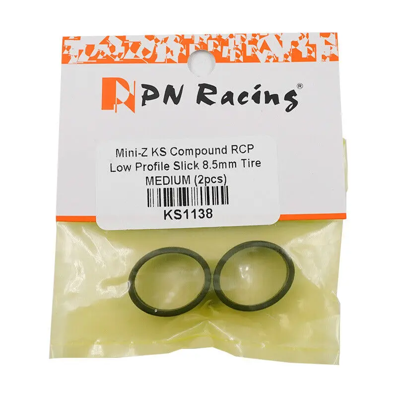 Pn Racing Mini-Z Ks Compound Low Profile Slick 8.5Mm Tire Medium (Ks1138) 1