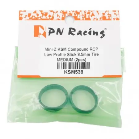 Pn Racing Mini-Z Ks-M Compound Low Profile Slick 8.5Mm Tire Medium (Ksm538) 1