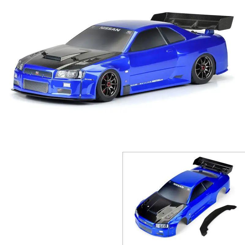 1/7 2002 Nissan Skyline Gt-R R34 Painted Body Blue - Prm158413 1