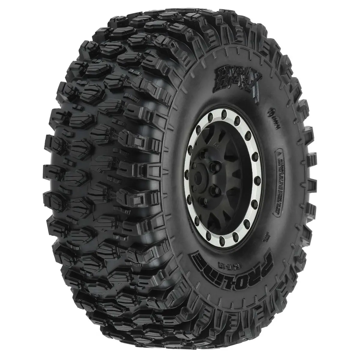 Pro-Line Racing  1/10 Hyrax Predator F/R 1.9" Mounted 12Mm Blk/Slvr Impulse (2) - Pro1012812 1