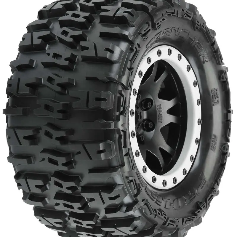 Trencher 4.3" X-Maxx Mtd Impulse Front Rear Tire, Black/Gray 1