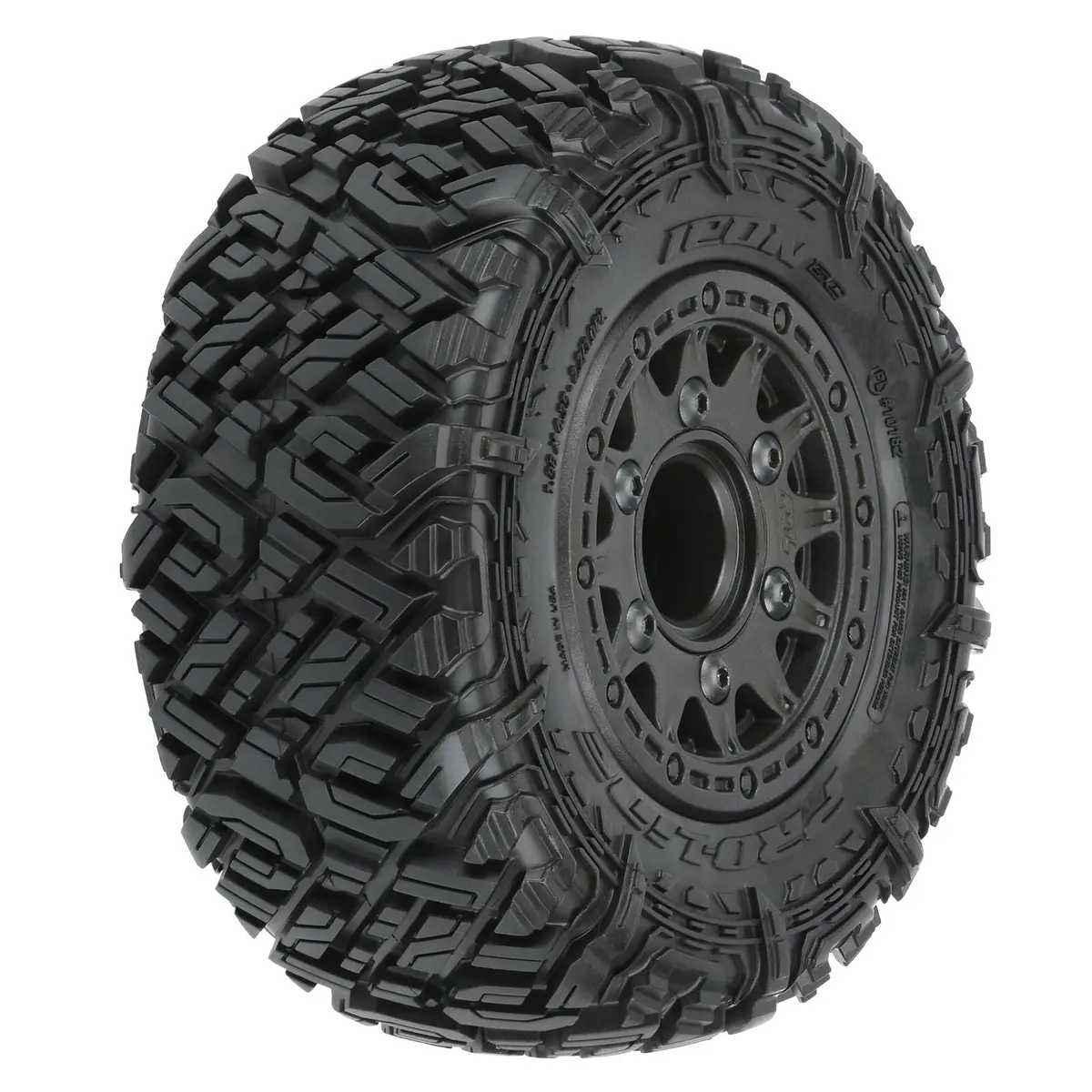 1/10 Icon M2 Front/Rear 2.2"/3.0" Sc Mounted 12Mm Blk Raid (2) - Pro1018210 1
