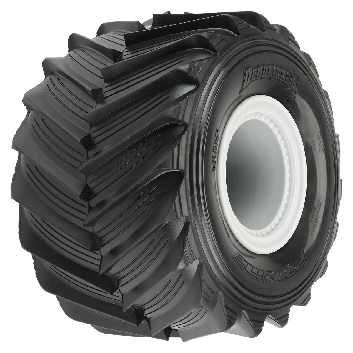 1/10 Demolisher Fr/Rr 2.6"/3.5" Mt Tires Mounted 12Mm Gray Whls (2) - Pro1018715 1