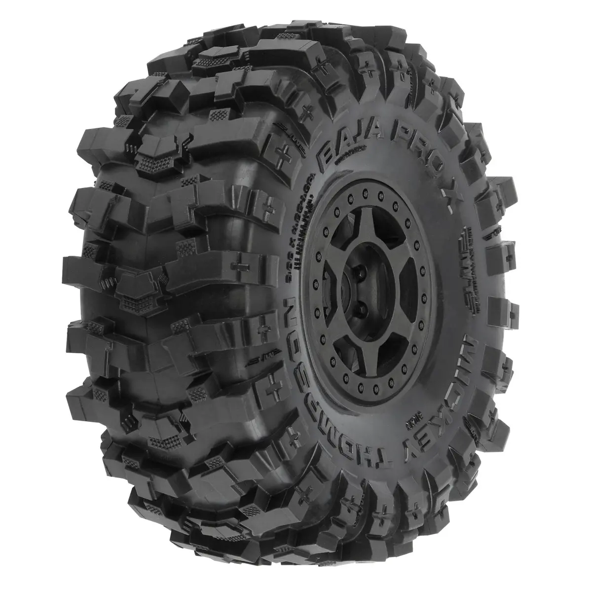 1/10 Mickey Thompson Baja Pro X G8 F/R 1.9" Mtd 12Mm Blk Holcomb (2) - Pro1021310 1