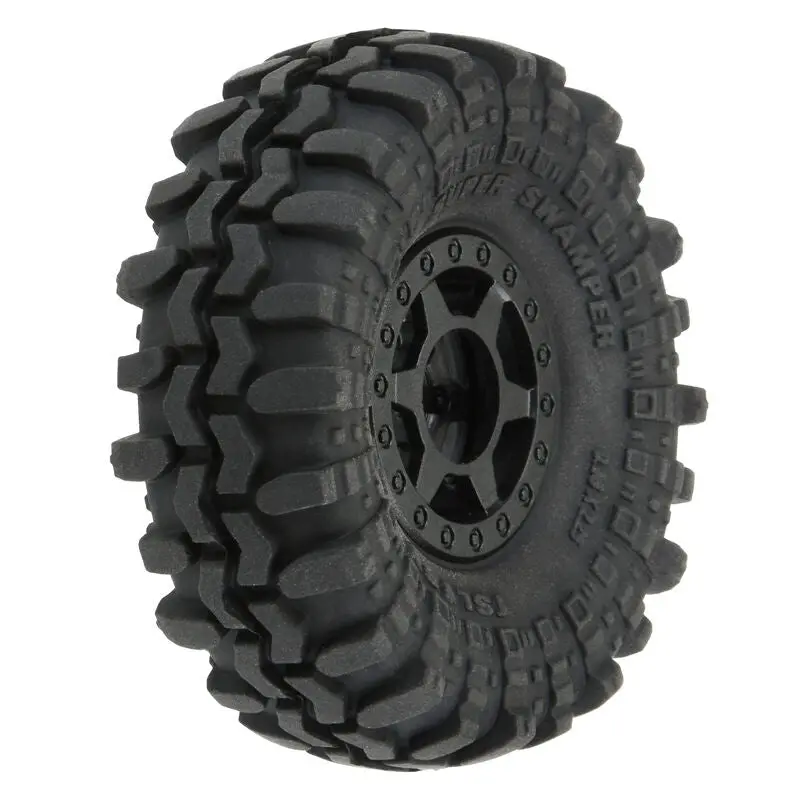 1/24 Interco Super Swamper F/R 1.0" Tires Mtd 7Mm Black Holcomb (4) - Pro1021410 1