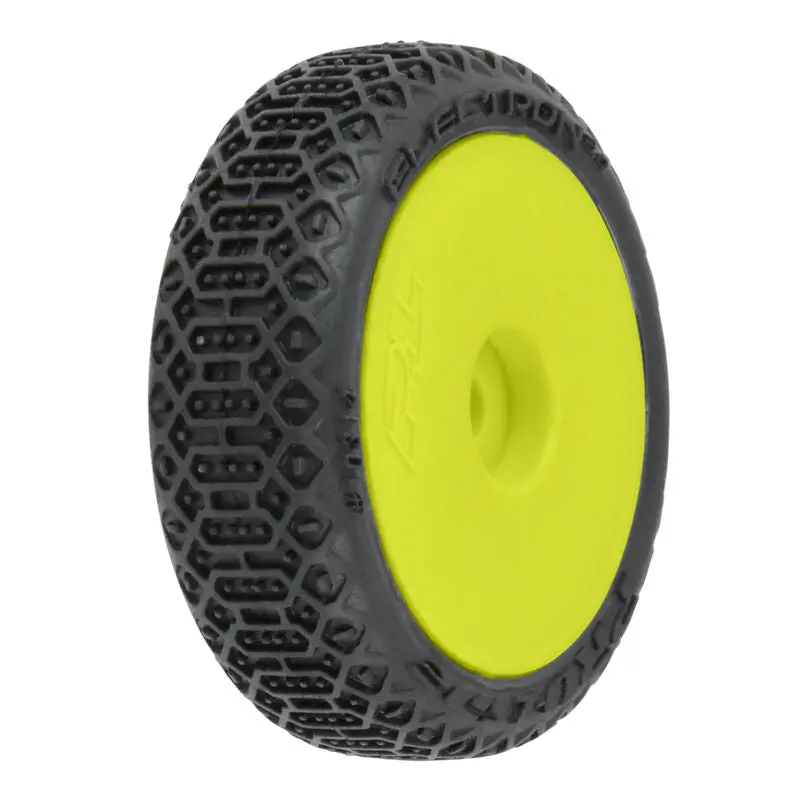 Pro-Line 1/24 Electron 2.0 Buggy F/R Tires Mounted 7Mm Yellow (4): Micro-B 1