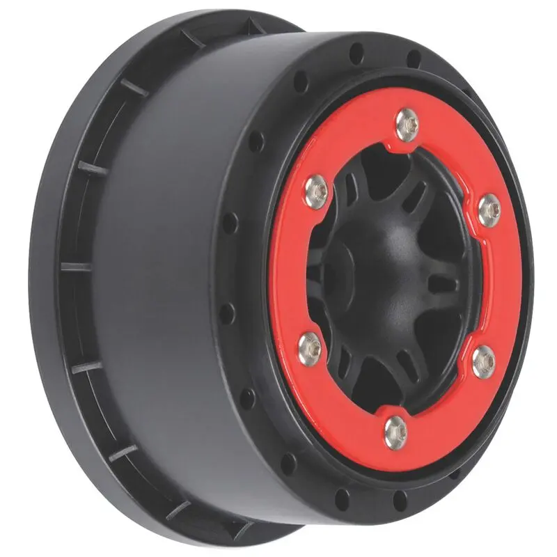 Sixer 2.2/3.0 Red/Black Bead-Loc R Wheels(2):Slh 1