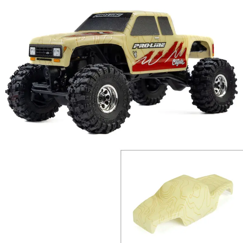 Pro-Line 1/30 Limited Edition Pre-Cut/Pre-Painted Coyote High Performance Tan Topo Body: Axial Scx30 2