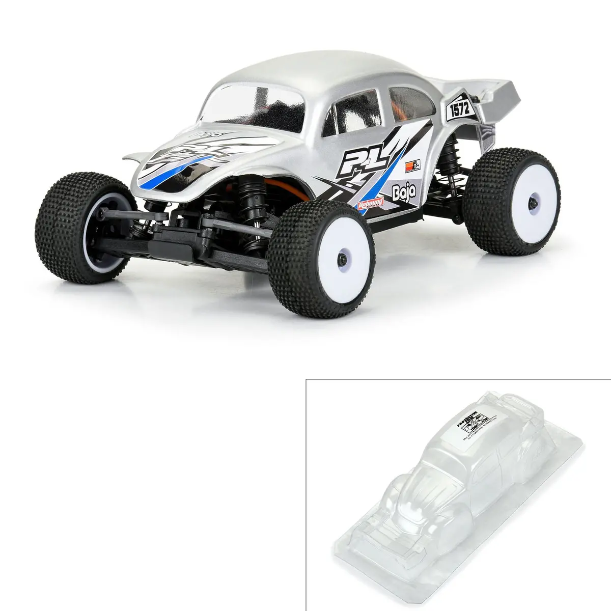 Pro-Line 1/28 Vw Baja Bug Clear Body: Micro-T 1