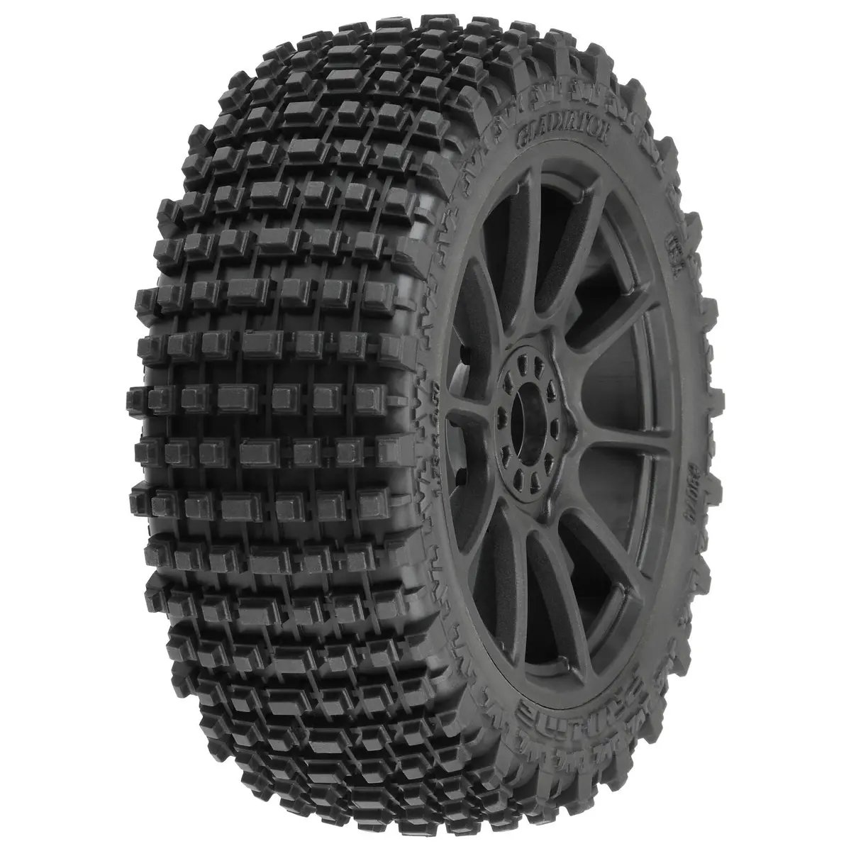 1/8 Gladiator M2 Fr/Rr Buggy Tires Mounted 17Mm Black Mach 10 (2) - Pro907421 1
