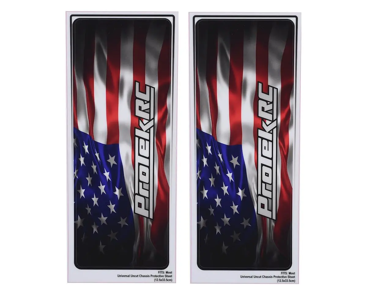 Protek Rc Universal Chassis Protective Sheet (Usa) (2) (12.5X33.5Cm) 2