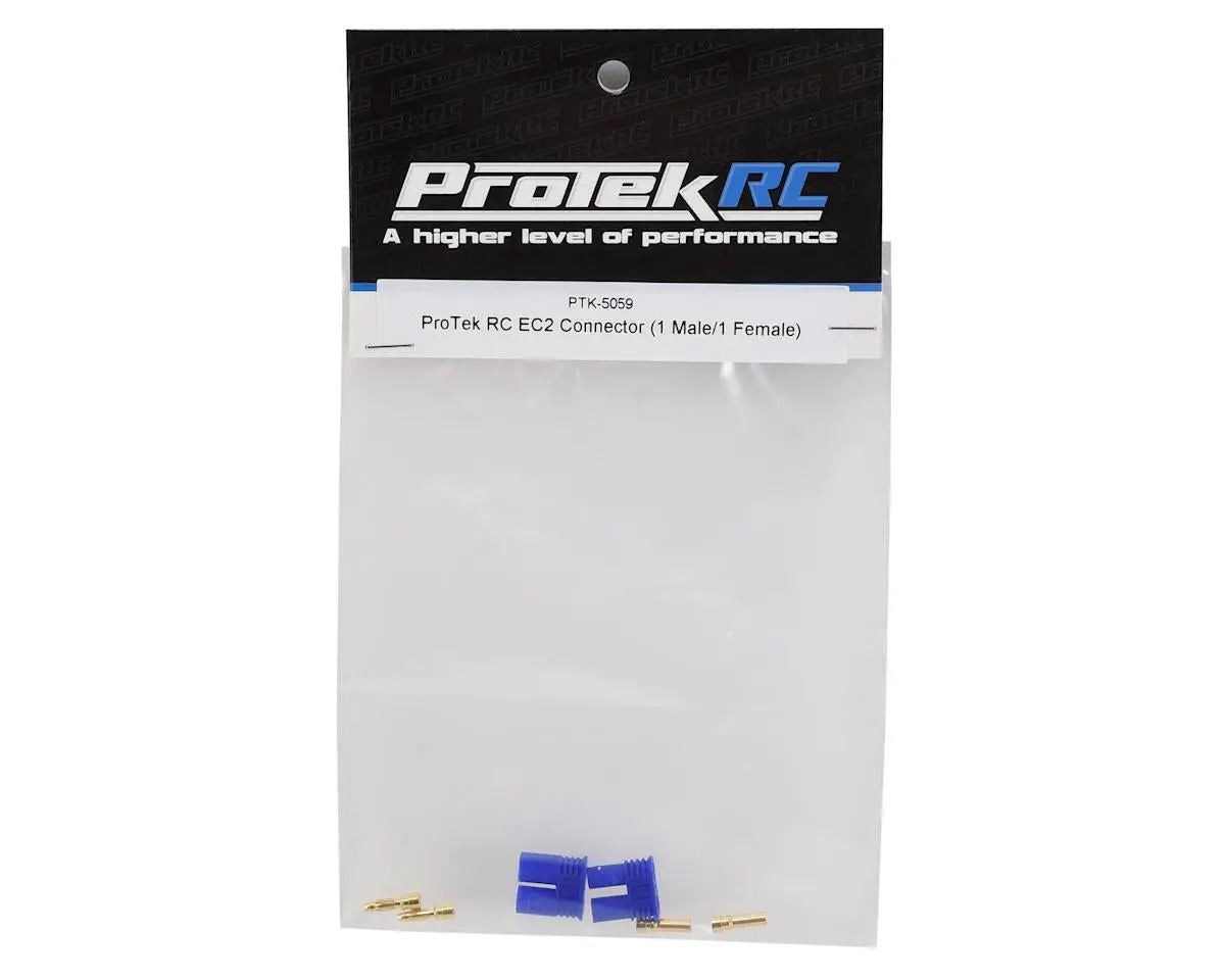 Protek Rc Ec2 Connector (1 Male/1 Female) 1