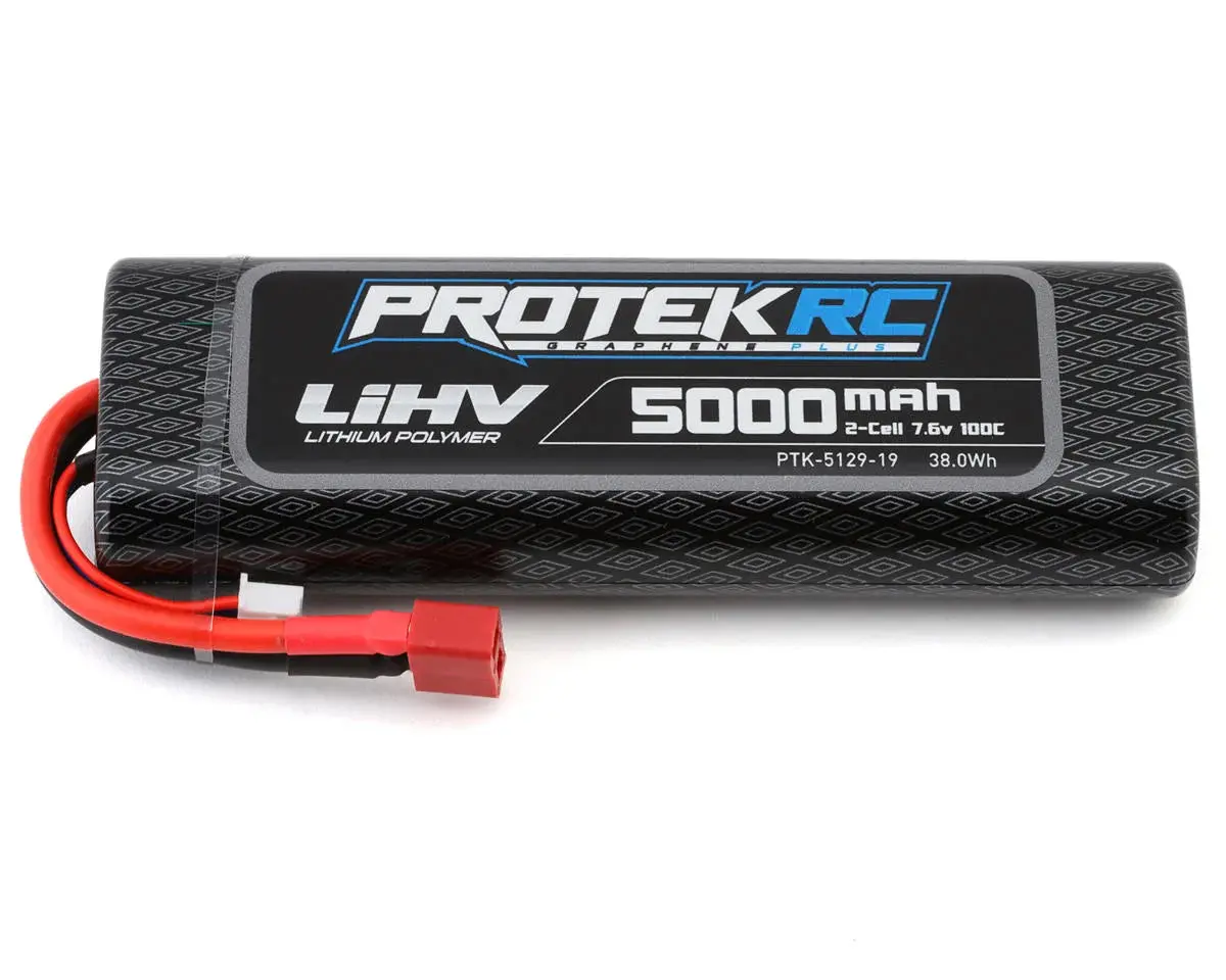 Protek Rc 2S 100C Si-Graphene + Hv Lipo Stick Pack Tcs Battery (7.6V/5000Mah) W/T-Style Connector (Roar Approved) 1
