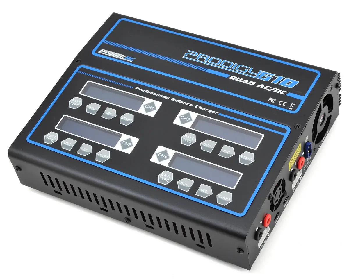 Protek Rc "Prodigy 610 Quad Ac" Lihv/Lipo Ac/Dc Battery Charger (6S/10A/100W X 4) 1
