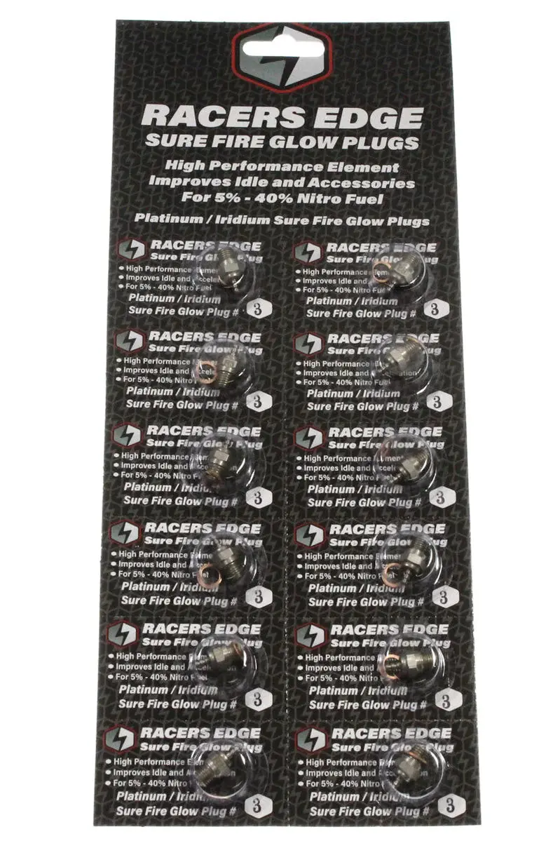 Platinum / Iridum Sure Fire #3 Medium Glow Plugs (1Pc) 1