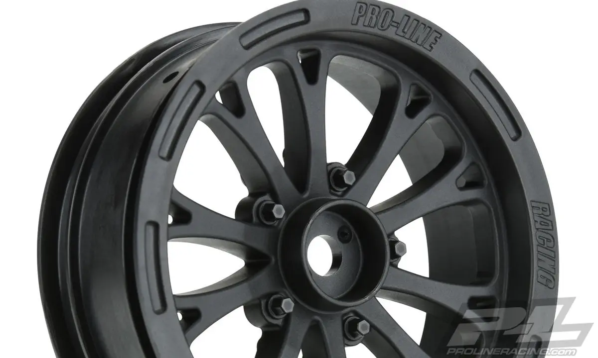 Pro-Line Pomona Drag Spec 2.2" Black Front Wheels 1