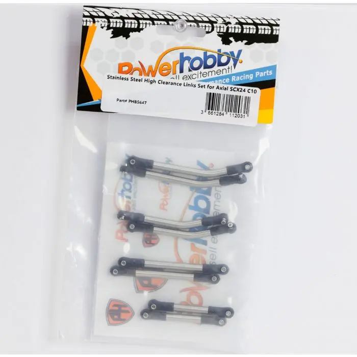 Powerhobby 8Pc Stainless Steel High Clearance Links Set Axial Scx24 C10 1