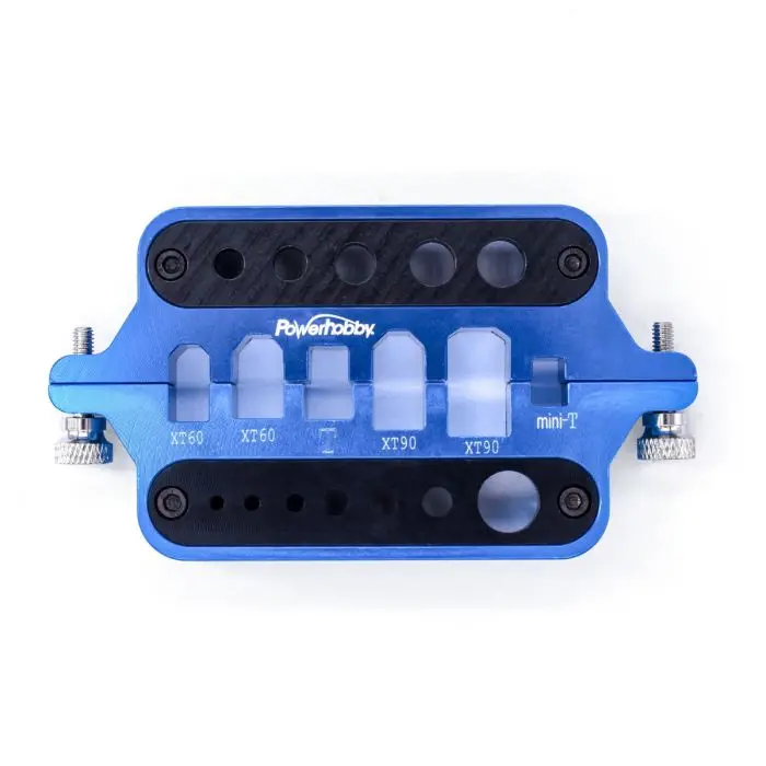 Powerhobby Aluminum Rc Connector Soldering Jig Blue 1
