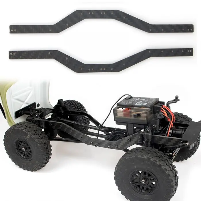 Powerhobby Axial Scx24 Deadbolt C10 Jlu Betty Carbon Fiber Frame Rail Set 1