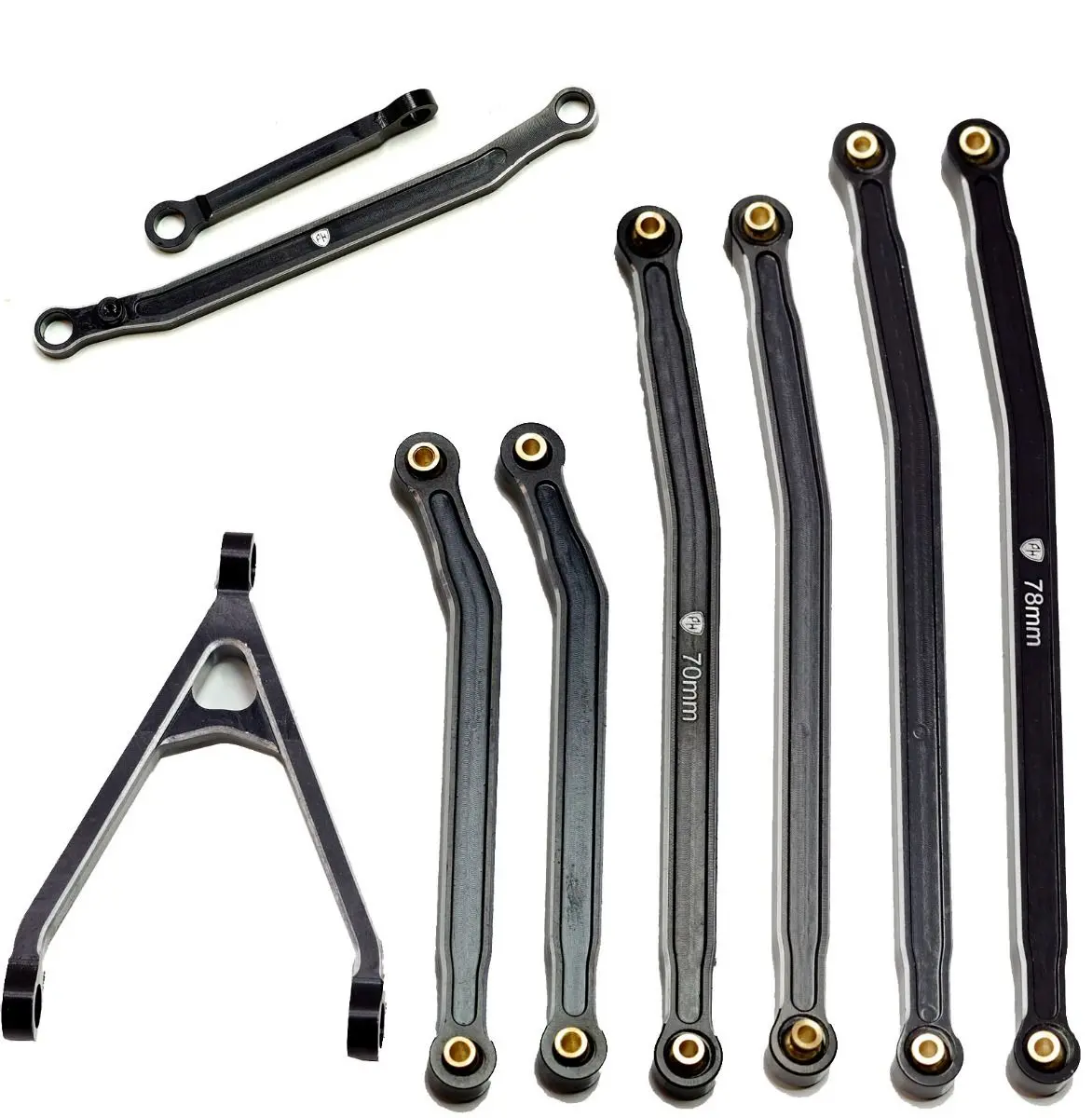 Powerhobby Axial Scx24 Jeep Gladiator Aluminum High Clearance Chassis Links Black 1