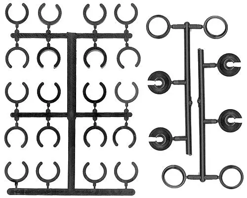 Associated Preload Spacers, Collars, Cups 1