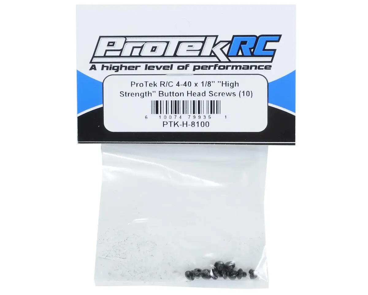 Protek Rc 4-40 X 1/8" "High Strength" Button Head 1