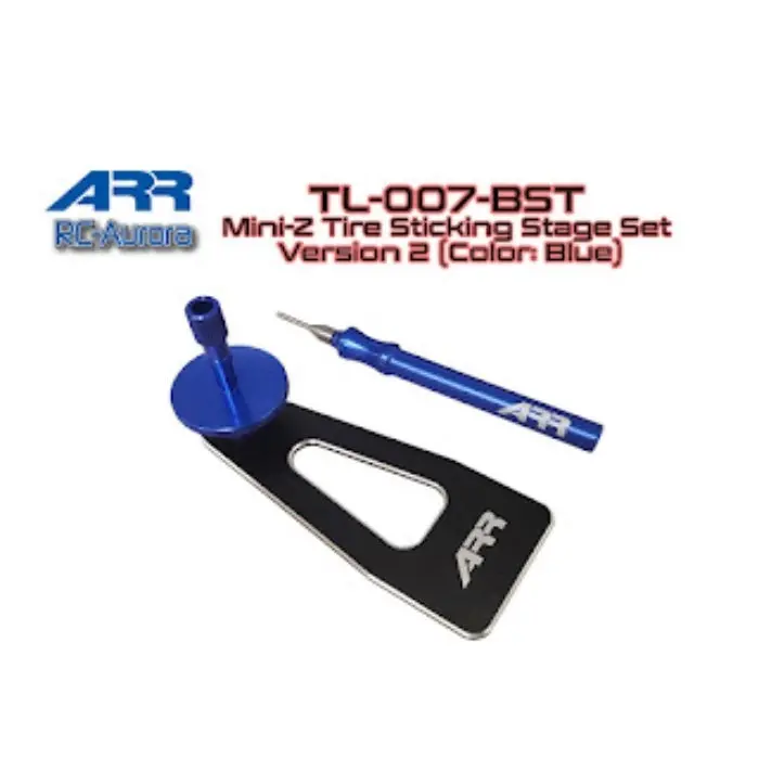 Rc-Aurora Arr Mini Z Tire Sticking Stage Set (Blue) 1