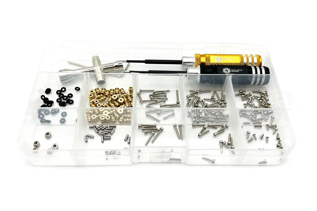 Racers Edge Tool Box Set For Axial Scx24 (Includes Machined Tools) 1