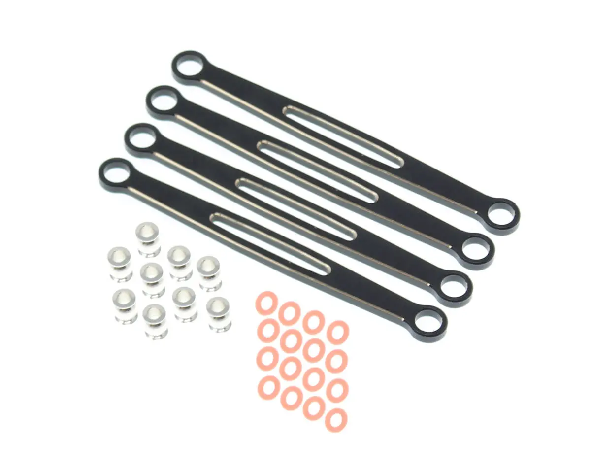 Redcat Ascent-18 Brass Rear Upper & Lower Links (Black) (4) 1