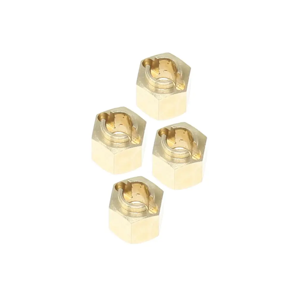 Redcat Wheel Hexes (Brass)(4Pcs) 1