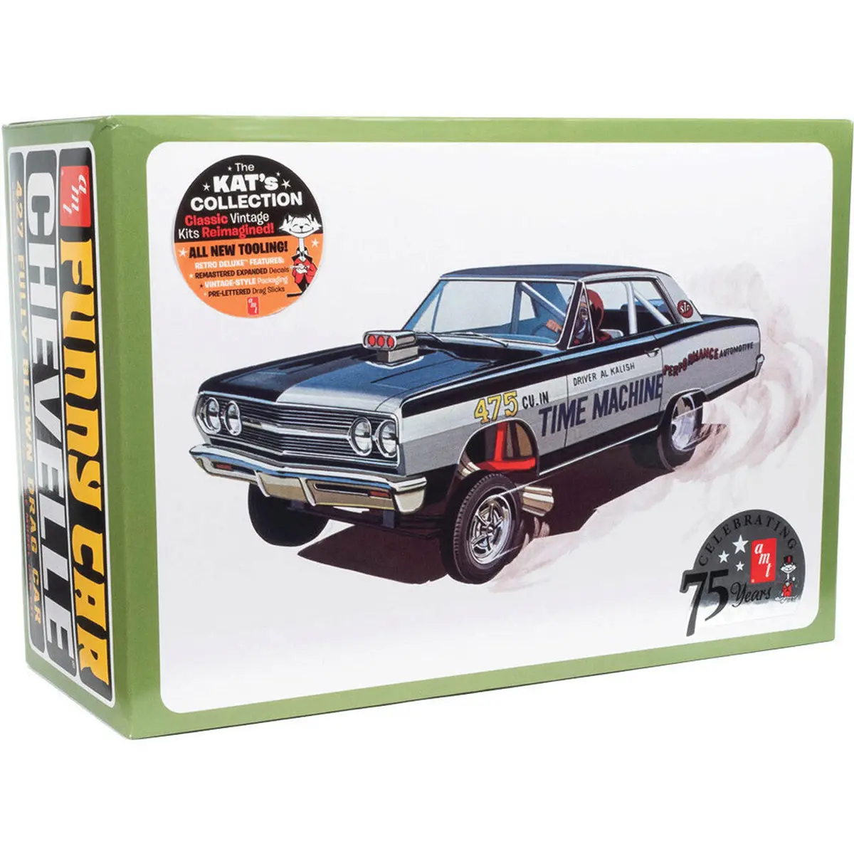 1965 Chevy Chevelle Awb "Time Machine" 1/25 Kit - Amt1302 1
