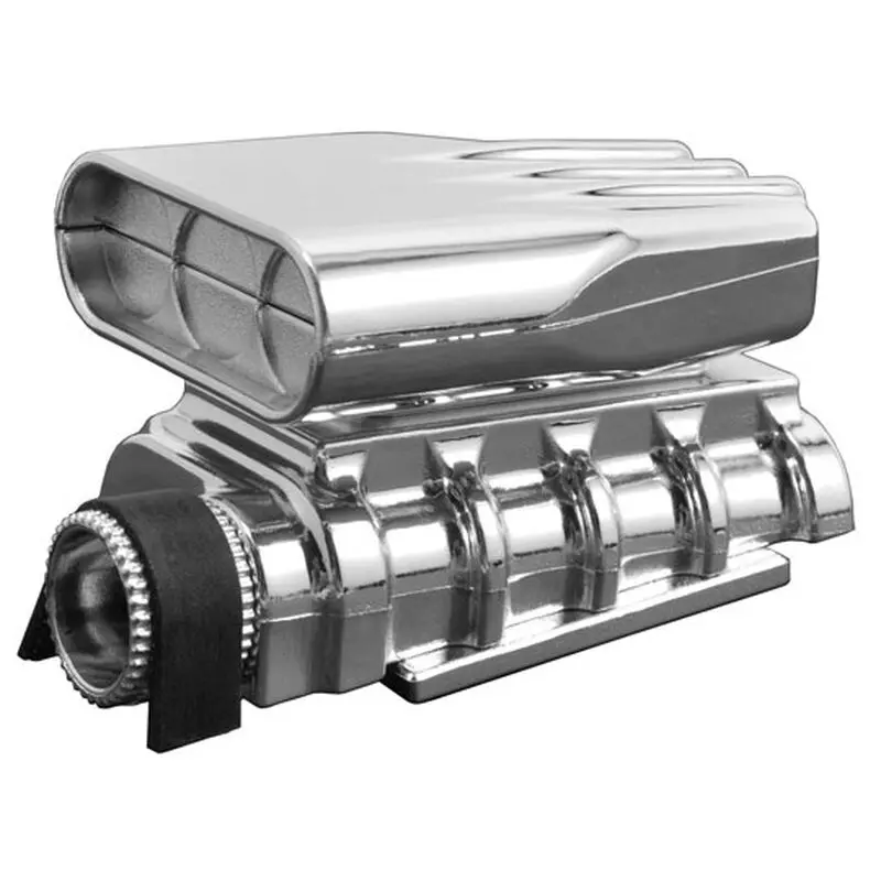 Mock Intake And Blower Set, Chrome 1