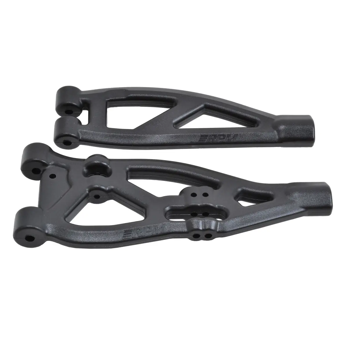 Front Upper And Lower A-Arm: Arrma V4 & Older 6S Blx Trucks Black - Rpm81482 1