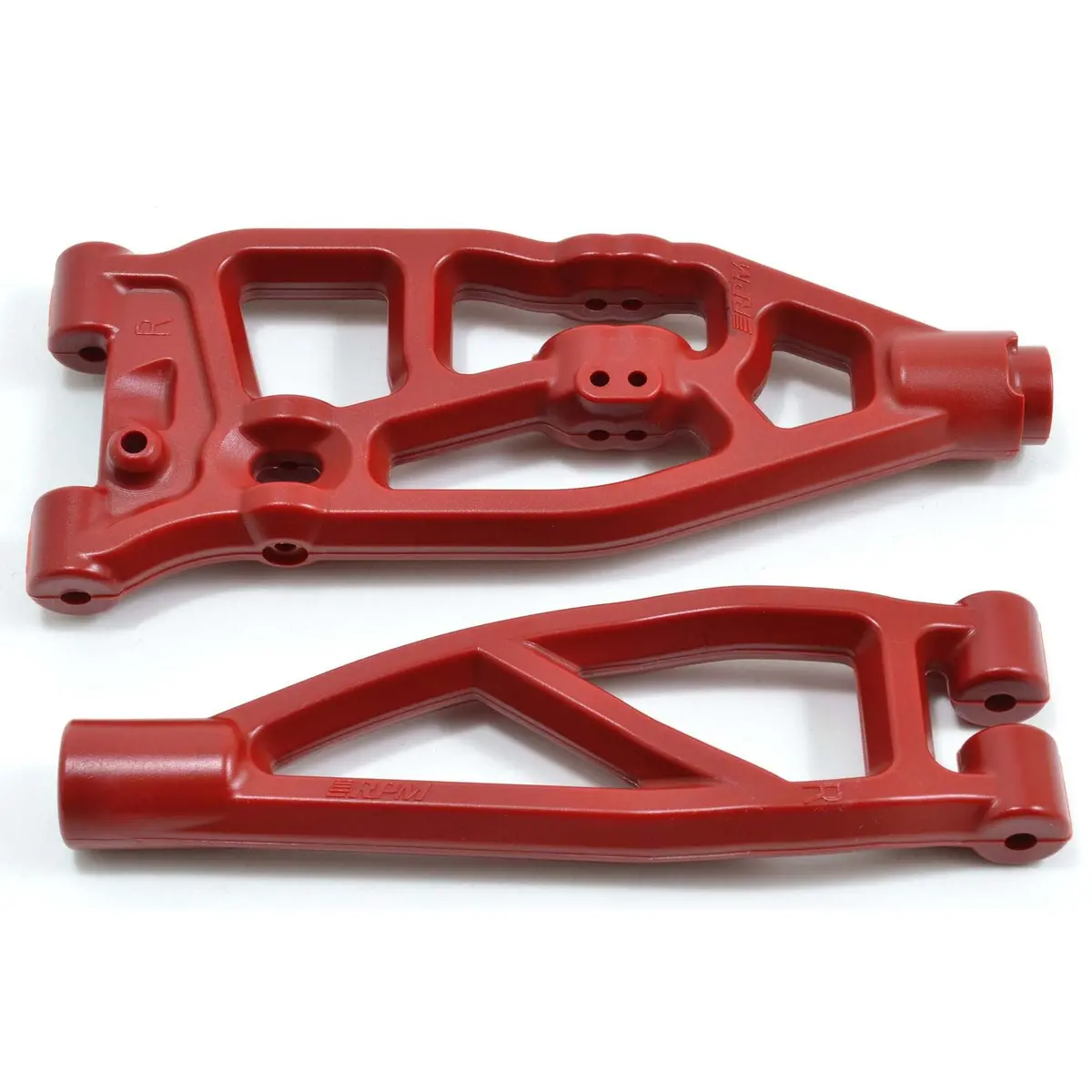 Front Right Upper & Lower A-Arms: Arrma V5 6S Blx & Exb Trucks, Red - Rpm81609 1