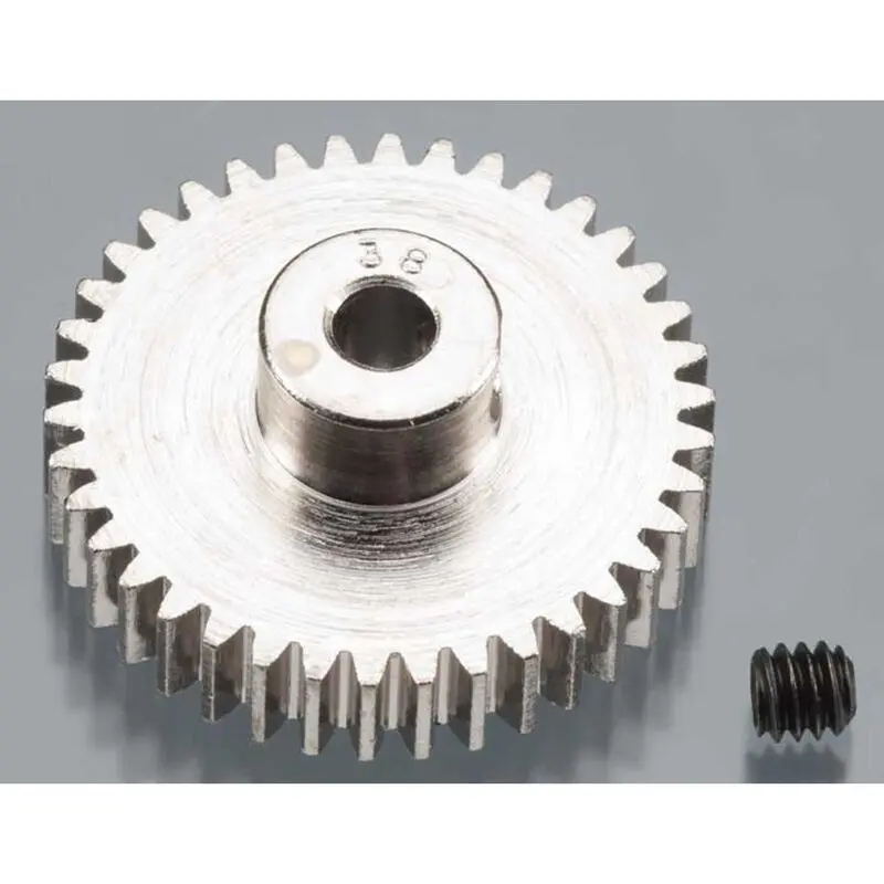 Nickel-Plated 48 Pitch Pinion Gear, 38T 1