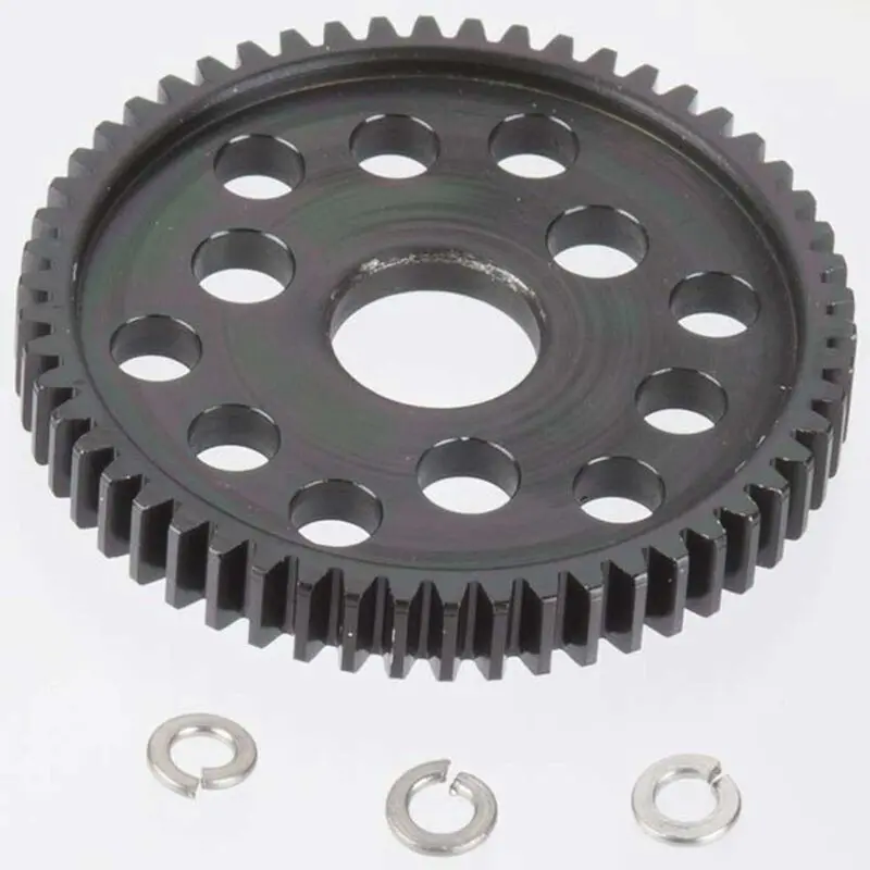 32P Hard Black Steel Spur, 54T: Slash, Stampede 4X4 1