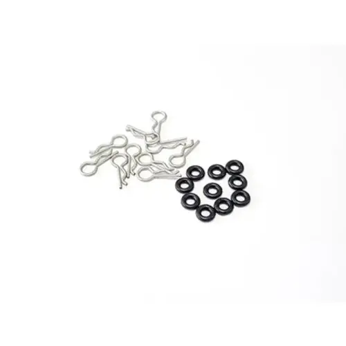 Gl Racing Mini 1/28 Body Clips With O-Ring Set (10Pcs) 1