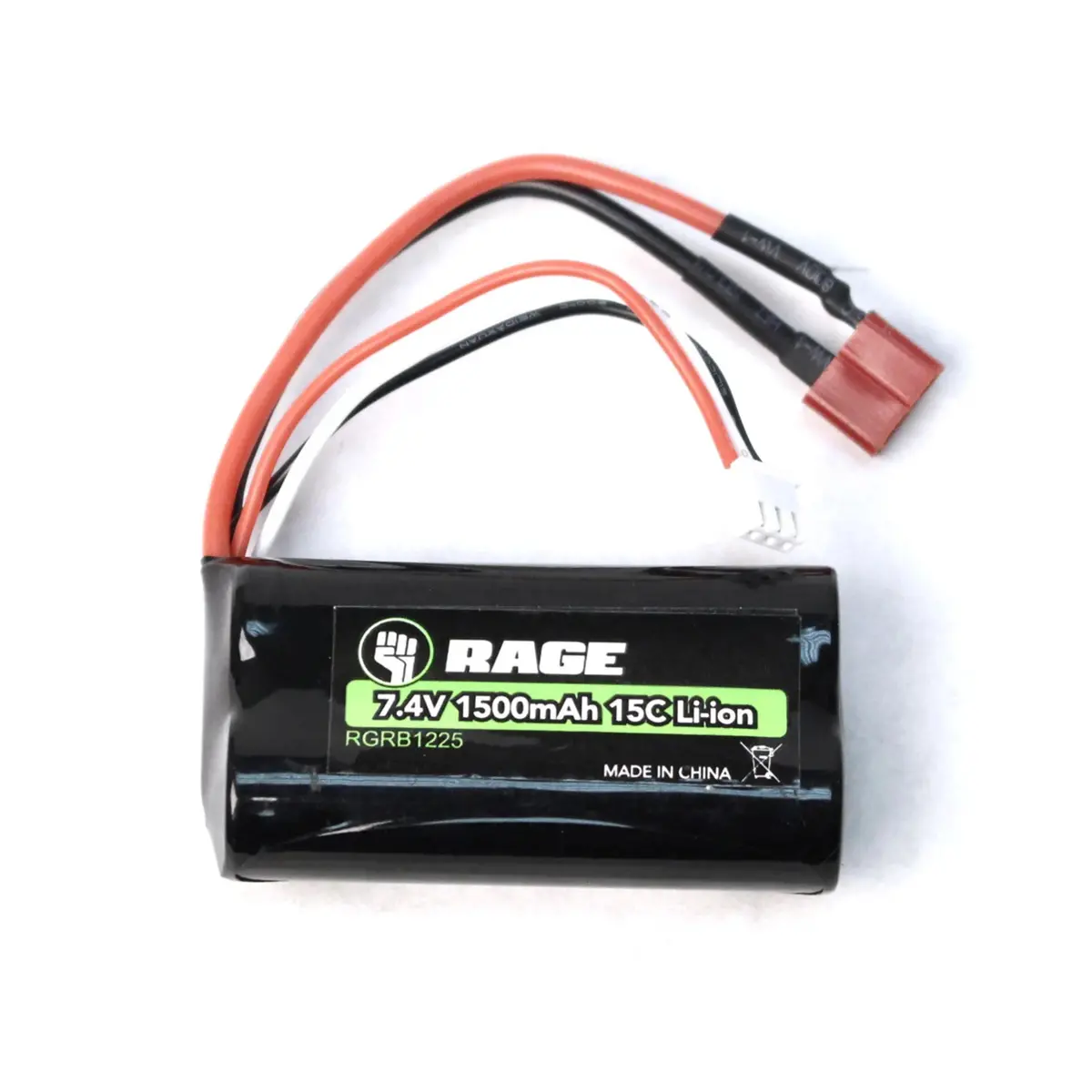 Rage R/C 7.4V, 1500Mah Li-Ion Battery: Black Marlin 1