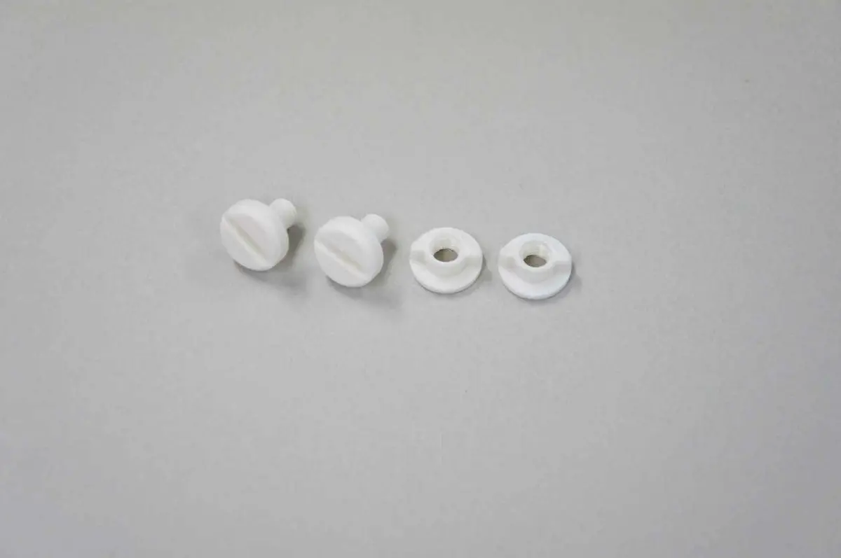 Rear Spoiler Adjusting Screw W/Nut 2Ea (White) 1