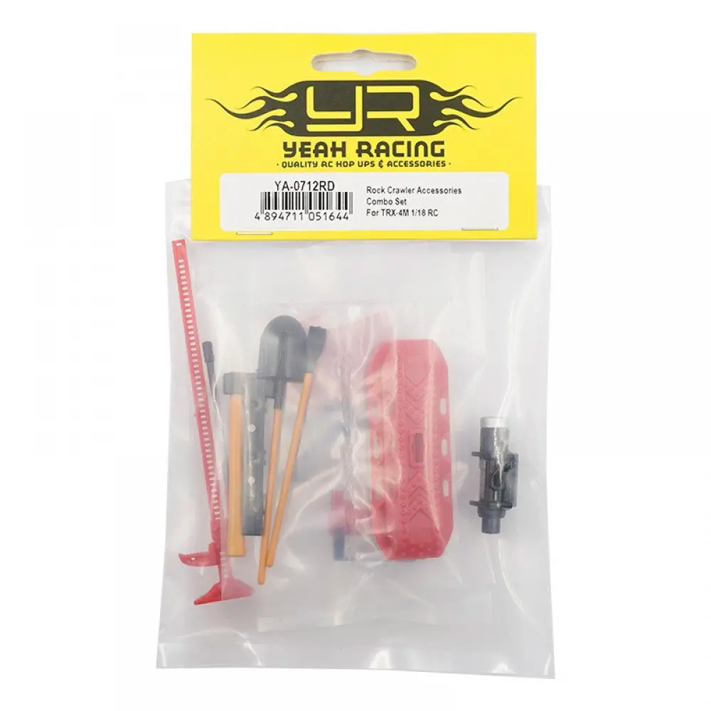 Rock Crawler Accessories Combo Set For 1/18 1/16 Rc (Fits Trx-4M) 1