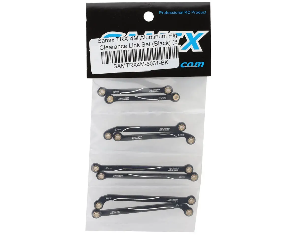 Samix Aluminum High Clearance Link Set For Traxxas Trx-4M (Black) (8) 1