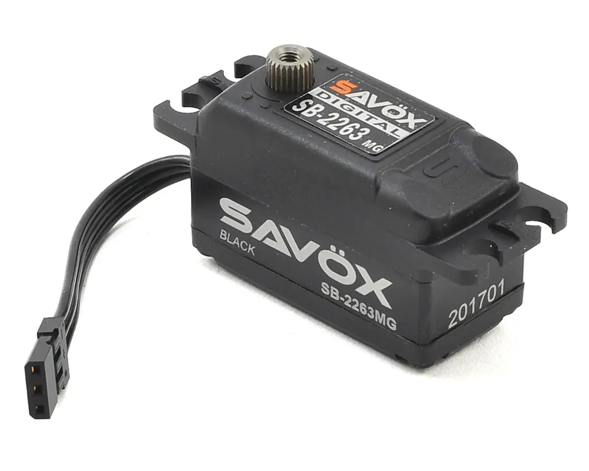 Savox Sb-2263Mg Black Edition High Speed Low Profile Brushless Metal Gear Servo 1