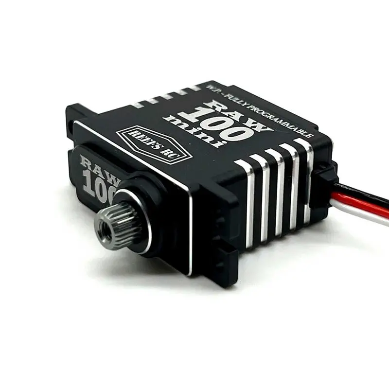 Raw 100 Mini Digital Metal Gear Waterproof Programmable Servo, Black - Sehreefs135 1