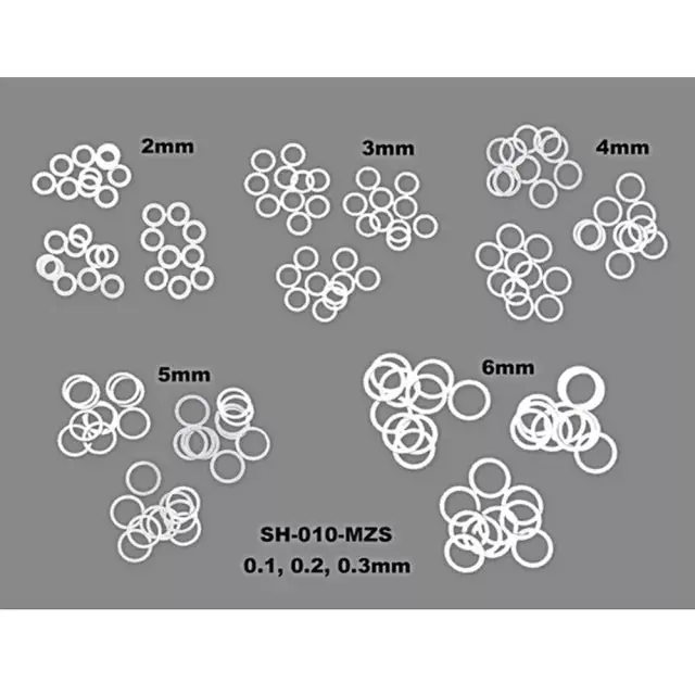 Rc-Aurora Arr Shim Set For Mini-Z (0.1, 0.2, 0.3Mm 10Pcs Each) 1